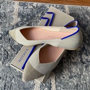 Rothy's Women's NWOT Diamond Matallic Flats